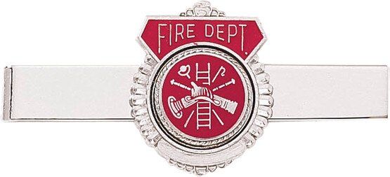 Blackinton Fire Department Tie Bar in Nickel
